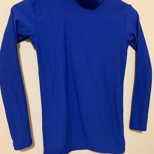 Boys Youth Large Blue Under Armour Mock